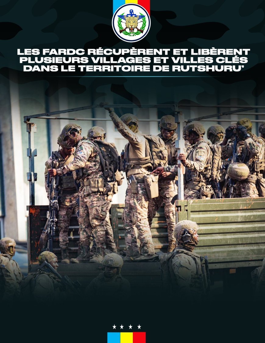 Victoire pour la paix: Les FARDC infligent des lourdes pertes humaines à l'ennemi et reprennent du terrain à Rutshuru