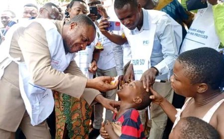 Kasaï : Lancement réussi de la campagne de vaccination contre la poliomyélite à Tshikapa