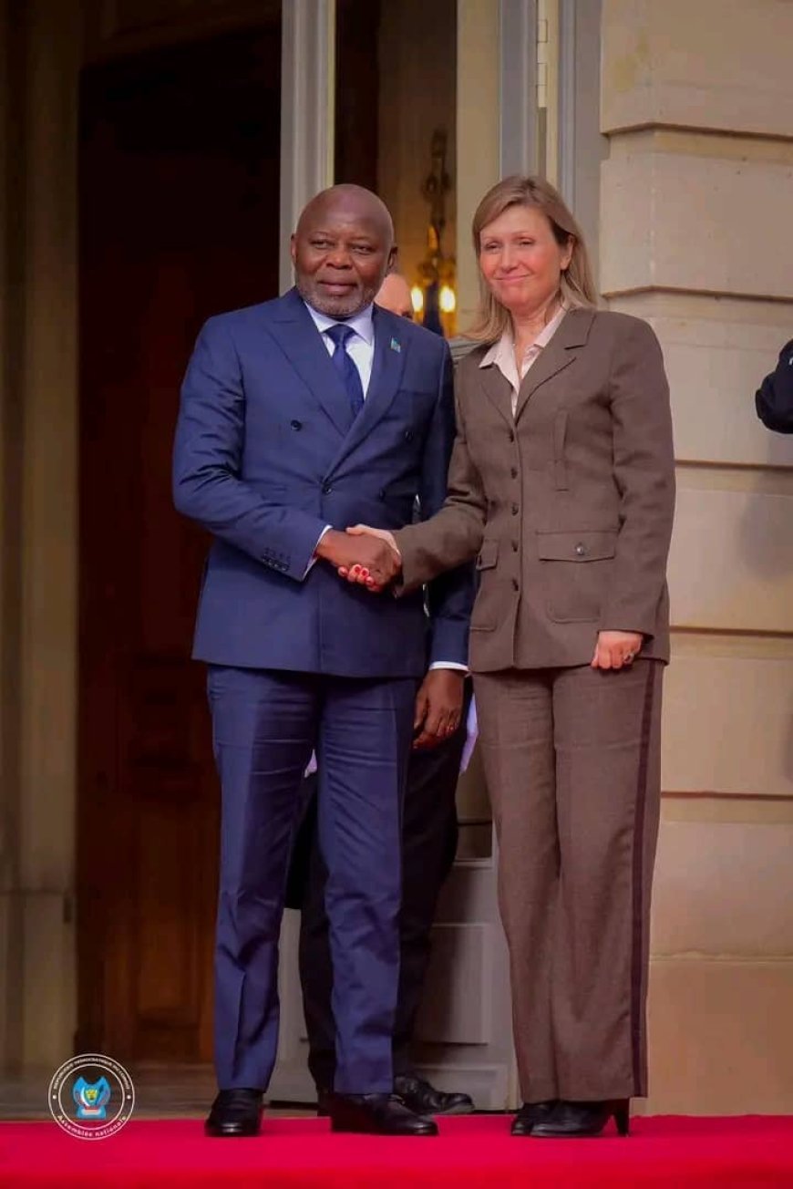 FRANCE : Vital Kamerhe reçu par Yaël Braun-Pivet au Palais de Bourbon a Paris