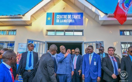 Tanganyika : Félix Tshisekedi inaugure le Centre de Santé à Mutowa