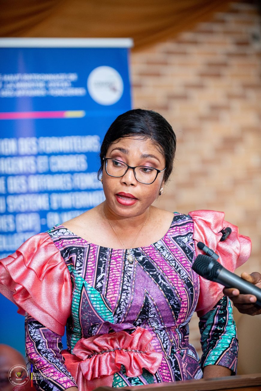 RDC : la Ministre Acacia Bandubola clôture le premier atelier de formation en système d'informations foncières