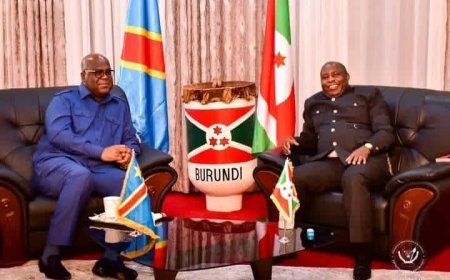 Diplomatie : Rencontre au sommet entre Félix Tshisekedi et Evariste Ndayishimiye à Bujumbura
