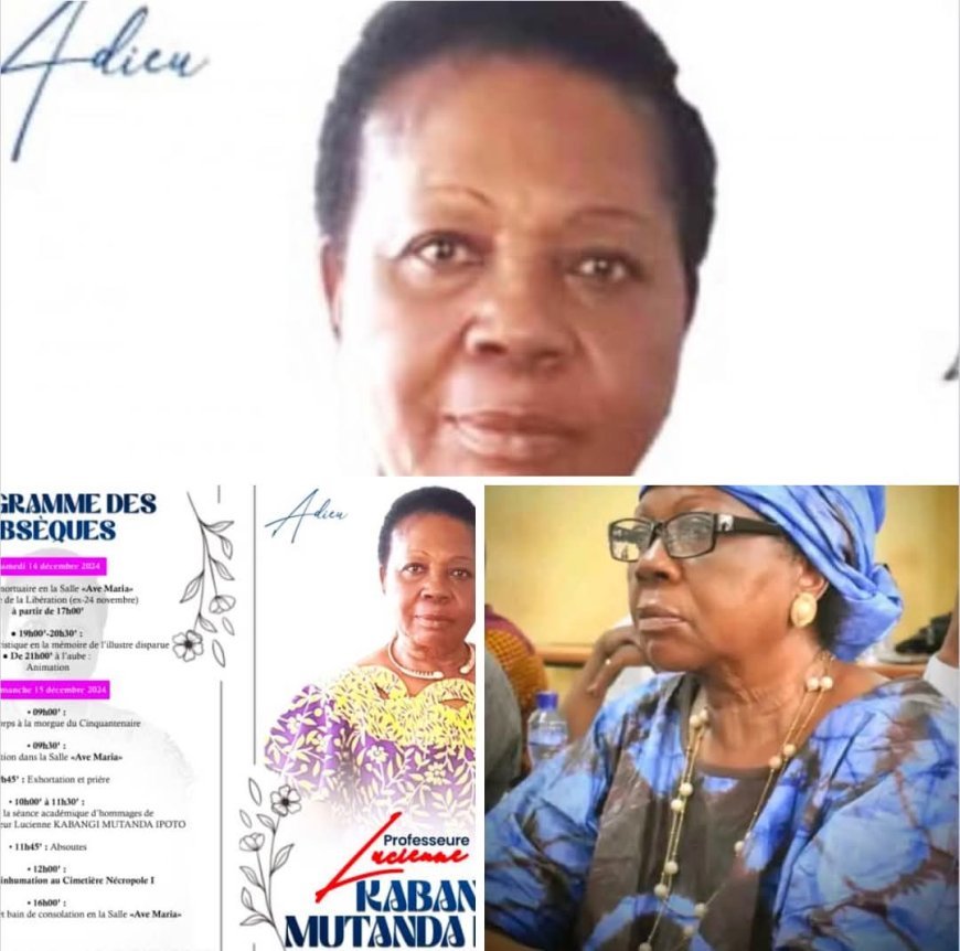 SCANDALE à Kinshasa : Le corps de la Prof. Lucienne Kabangi a mystérieusement disparu de la morgue !