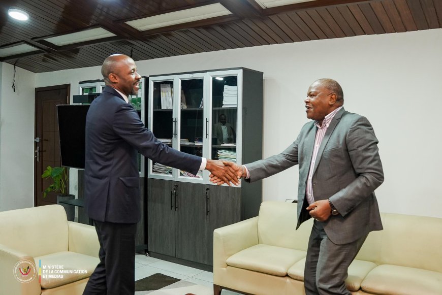 Définition d'un cadre organique pour l'administration du ministère de la Communication : Patrick Muyaya échange avec Cléophas If MALABA