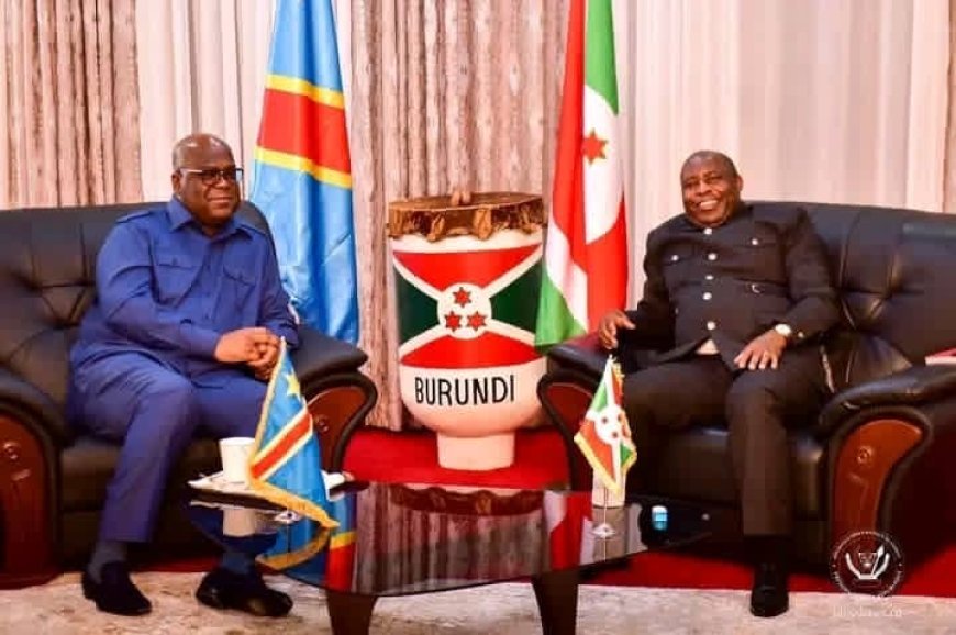 Diplomatie : Rencontre au sommet entre Félix Tshisekedi et Evariste Ndayishimiye à Bujumbura