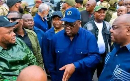 Visite d'inspection du Président Tshisekedi au Grand Marché de Kinshasa : Un engagement pour la propreté et le développement urbain