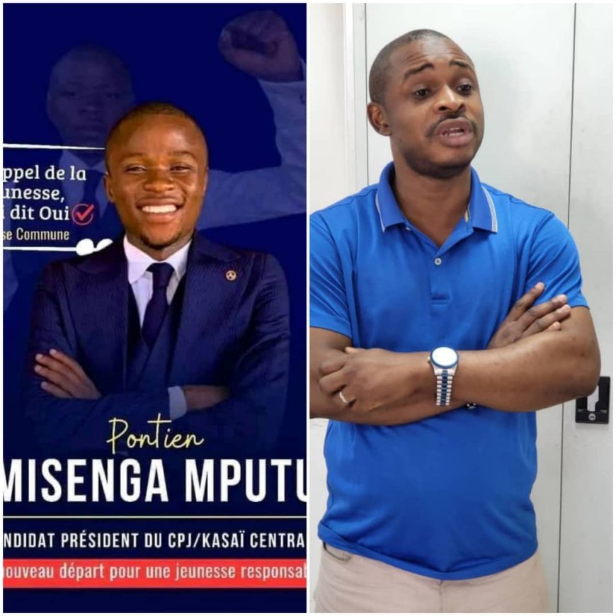Conseil Provincial de la Jeunesse de Kasaï Central : Fabien Kalala, Coordonnateur du SDP, soutient la candidature de Pontien Misenga