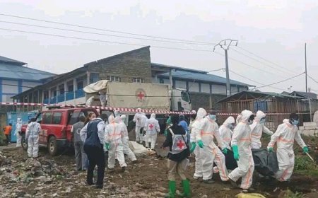 Goma : une centaine des corps Inhumés en urgence près de l'aéroport
