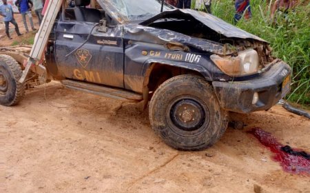 Ituri : un accident routier fait des victimes humaines et des dégâts matériels à Batipete
