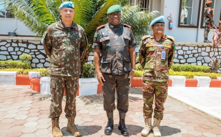 Ituri : le commandant des casques bleus de la MONUSCO, général Ulisses De Mesquita Gomes, en visite officielle à Bunia