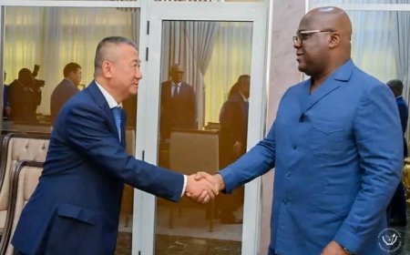 En tournée dans les Grands Lacs, l’envoyé spécial de l’ONU Huang Xia reçu par le président Tshisekedi