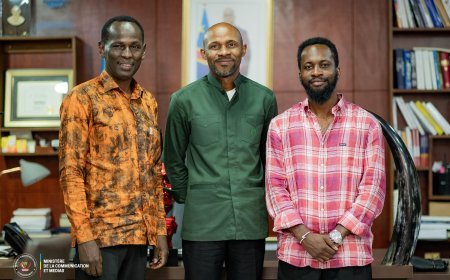 Des humoristes africains reçus par Patrick Muyaya : l’humour comme outil de réconciliation en RDC