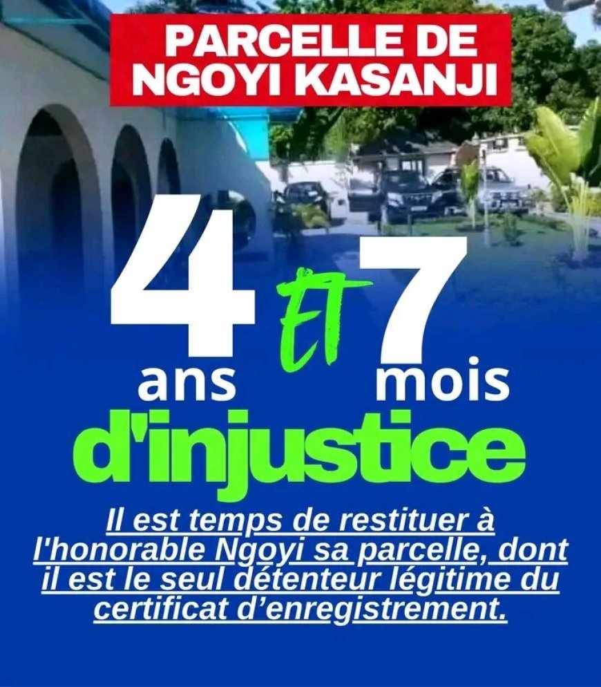 RDC : Le sénateur Ngoyi Kasanji victime d'une confiscation foncière, l'ombre d'un "Homme Puissant" plane