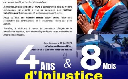 Scandale foncier : 4 ans et 8 mois que la justice piétine la parcelle du sénateur Ngoyi Kasanji