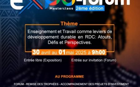 NKITA EXPO-FORUM MasterClass : Focus sur l’avenir de la RDC par l'enseignement et le travail