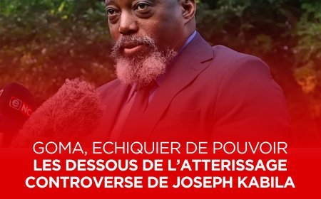 Goma, échiquier de pouvoir : les dessous de l'atterrissage controversé de Joseph Kabila