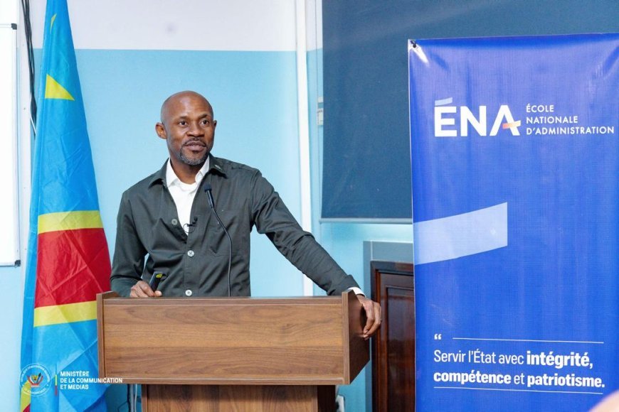RDC : Patrick Muyaya exhorte les élèves de l’ENA à devenir des acteurs de la communication républicaine