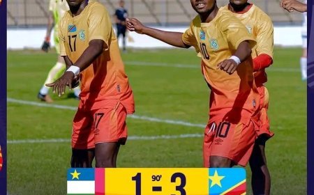CAN U20 : Makanza guide les Léopards à une victoire contre la RCA (3-1)