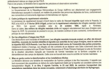 RDC-Rwanda : la controverse enfle autour du retour des réfugiés rwandais