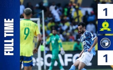 CAF Champions League : Pyramids déjoue Sundowns dans le temps additionnel, Mayele au rendez-vous