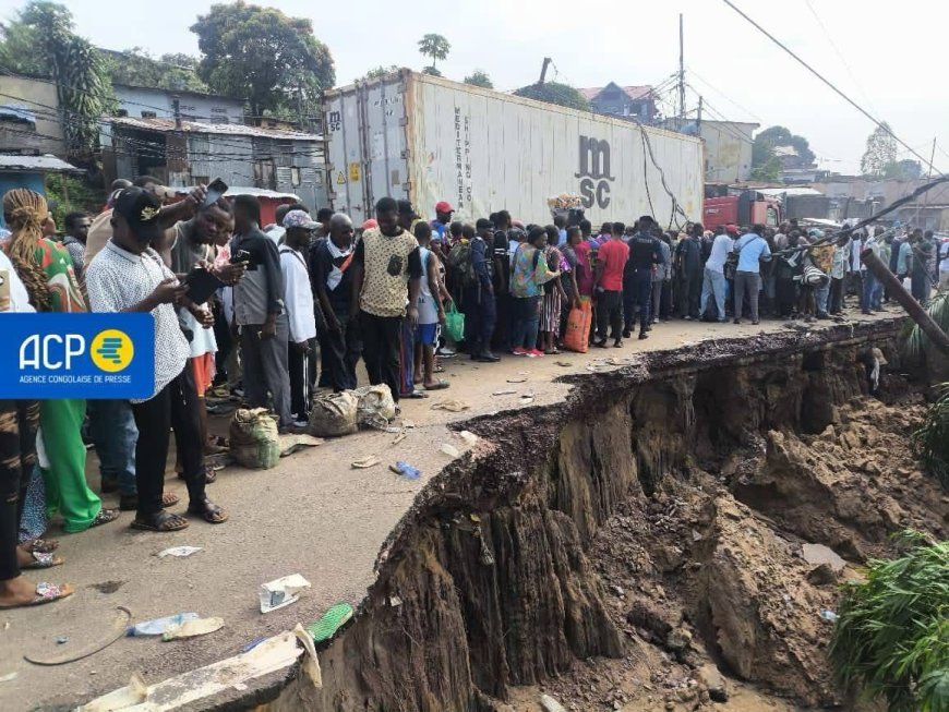 Kinshasa : L’effondrement d’un tronçon de la route By-pass relance le débat sur la résilience des infrastructures