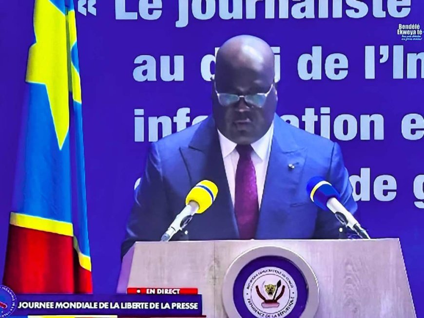 RDC : Tshisekedi appelle les médias à « protéger la vérité » face à la guerre de l’information