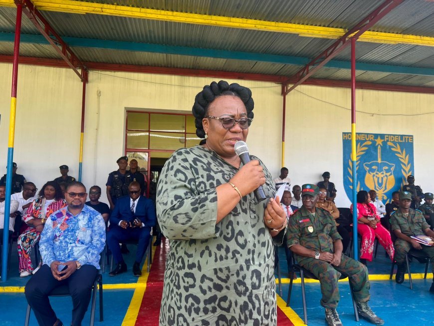ESU Impulse la Formation Militaire : Marie-Thérèse SOMBO œuvre pour un Statut Universitaire à l'Académie de Kananga