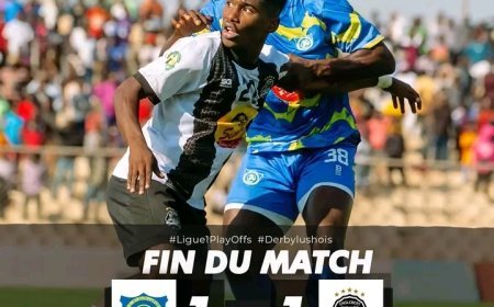 Linafoot D1 : Le derby de Lubumbashi entre Lupopo et Mazembe se solde par un match nul (1-1)