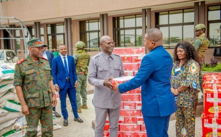Soutien permanent de OGEFREM aux FARDC: Le DG William Kazumba fait un don de vivres en appui aux efforts de guerre