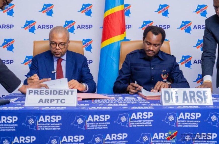 RDC: L'ARSP et l'ARPTC s'unissent pour la promotion des entreprises congolaises dans les télécommunications