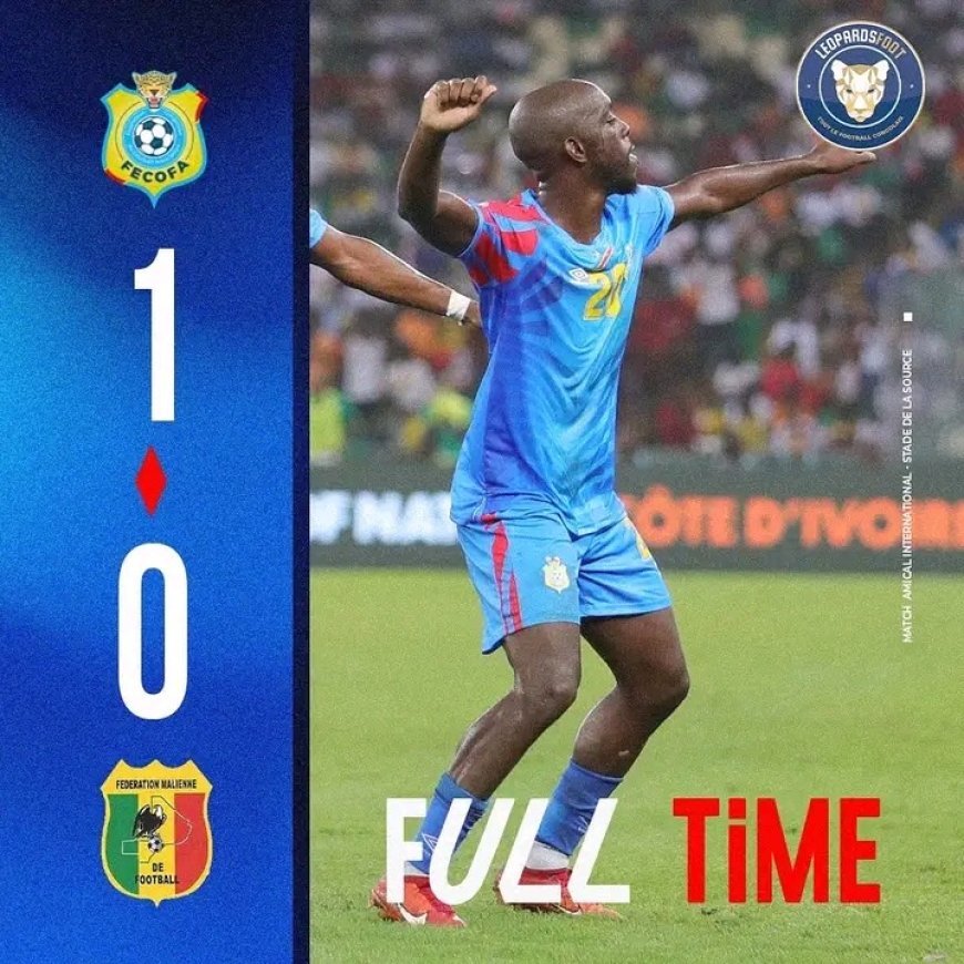 Match amical : Les Léopards dominent le Mali grâce à Samuel Essende