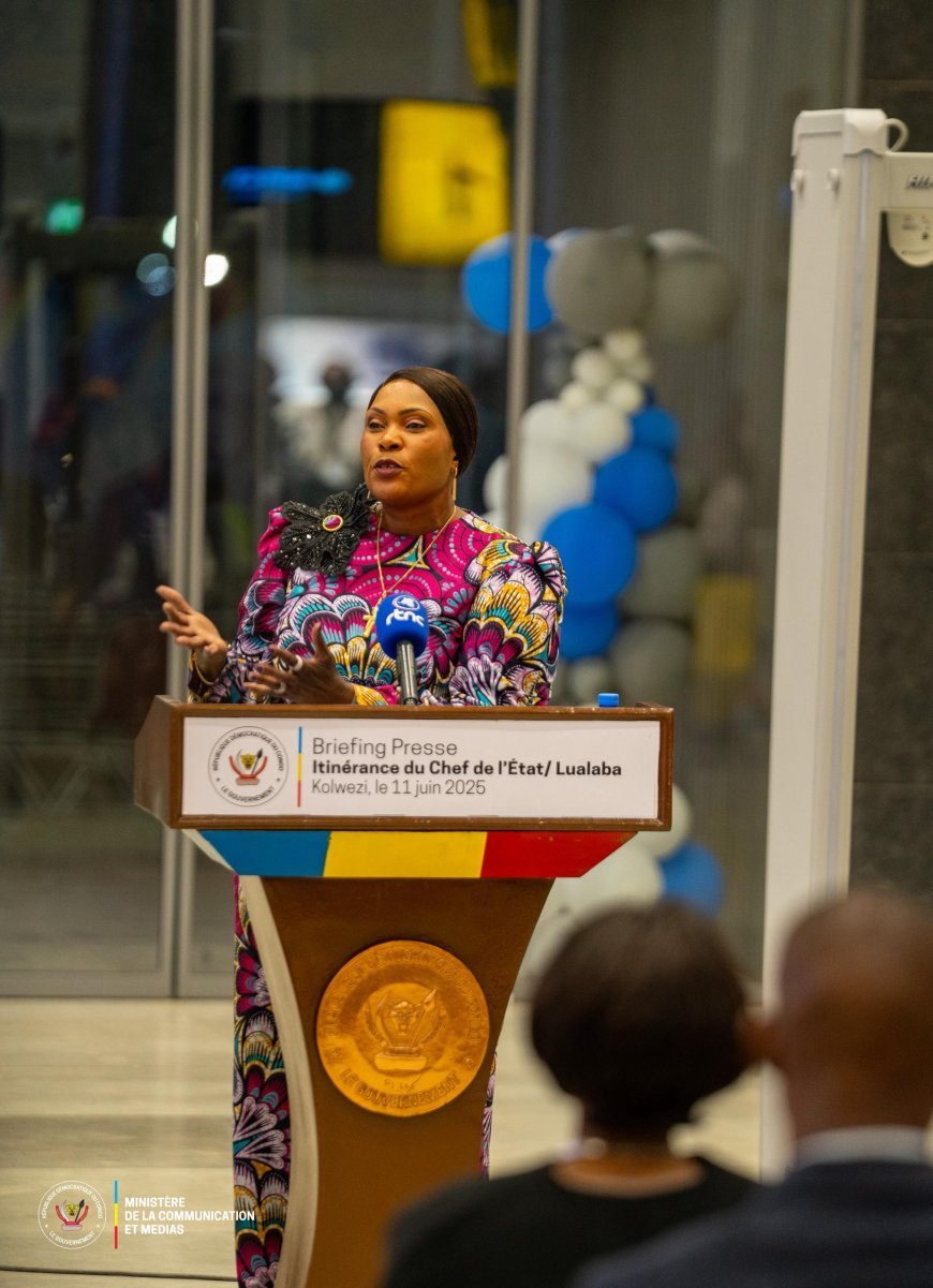 La Gouverneure Fifi Masuka au Briefing Presse tenu à Kolwezi : «Le secret de la métamorphose du Lualaba : amour, confiance et travail acharné»