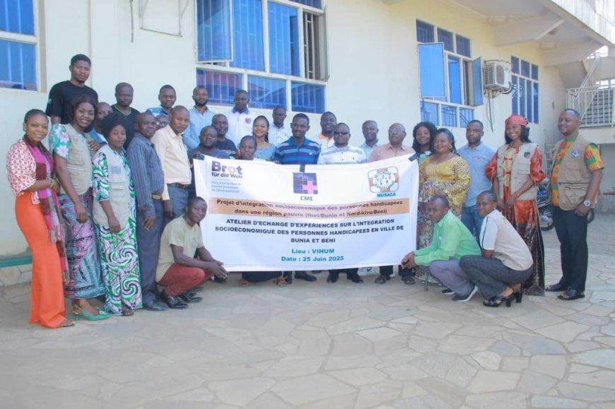 Inclusion socio-économique des personnes vivant avec handicap au Nord-Kivu: Une Mutuelle de santé de Beni s'approprie le combat
