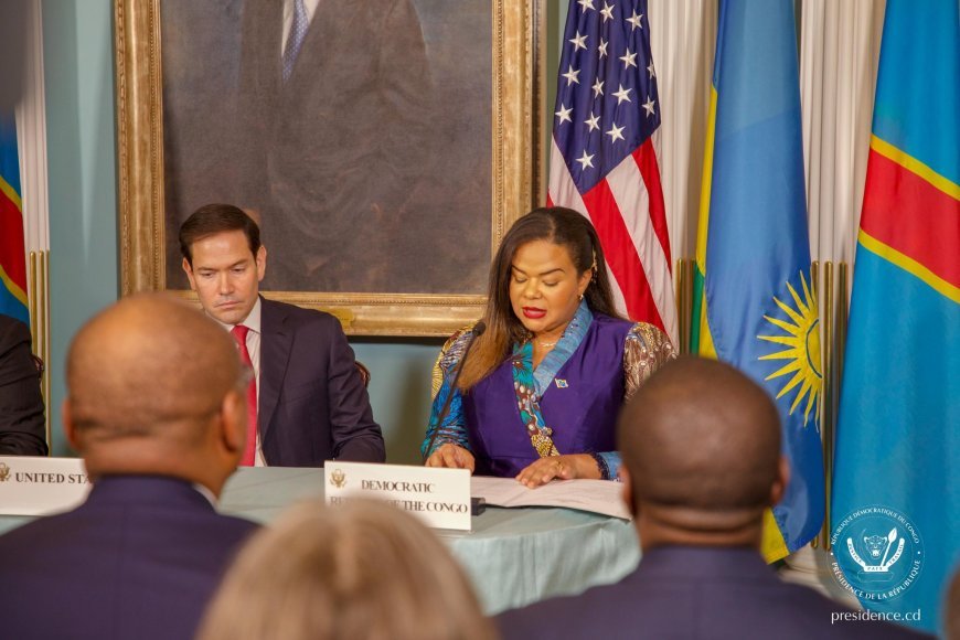 La Ministre congolaise exprime la douleur et l'espoir lors de la signature de l'accord de paix