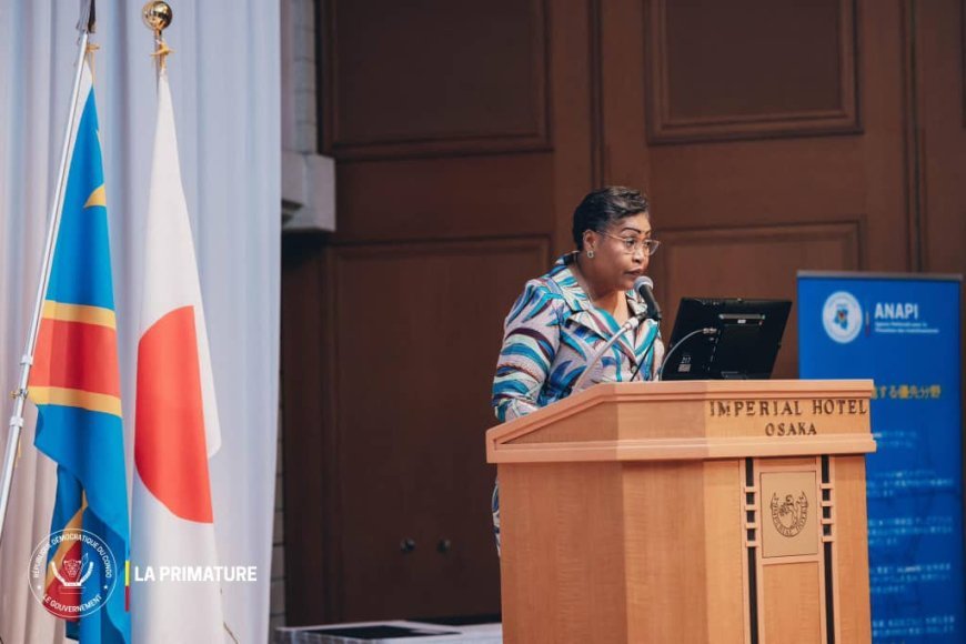 Judith Suminwa parraine un partenariat d'exploitation du manganèse en RDC à Osaka