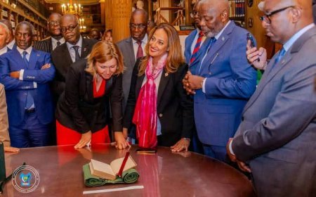 Vital Kamerhe et Sama Lukonde reçus avec honneur à l’Académie française lors de la 50e session de l’APF