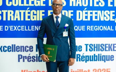 Clôture des sessions CHESD 10 et ESAM 8 : Alain KYUNGU MUSHIDI obtient un diplôme stratégique