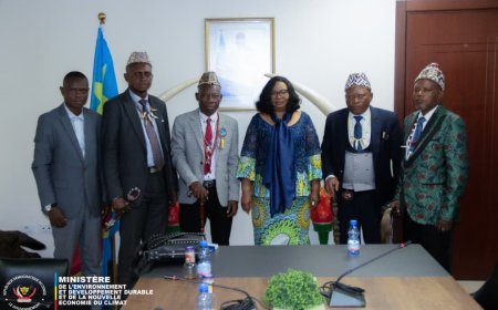 RDC: Les Chefs coutumiers du Kasaï chez la Ministre Marie NYANGE pour lui transmettre leurs préoccupations environnementales