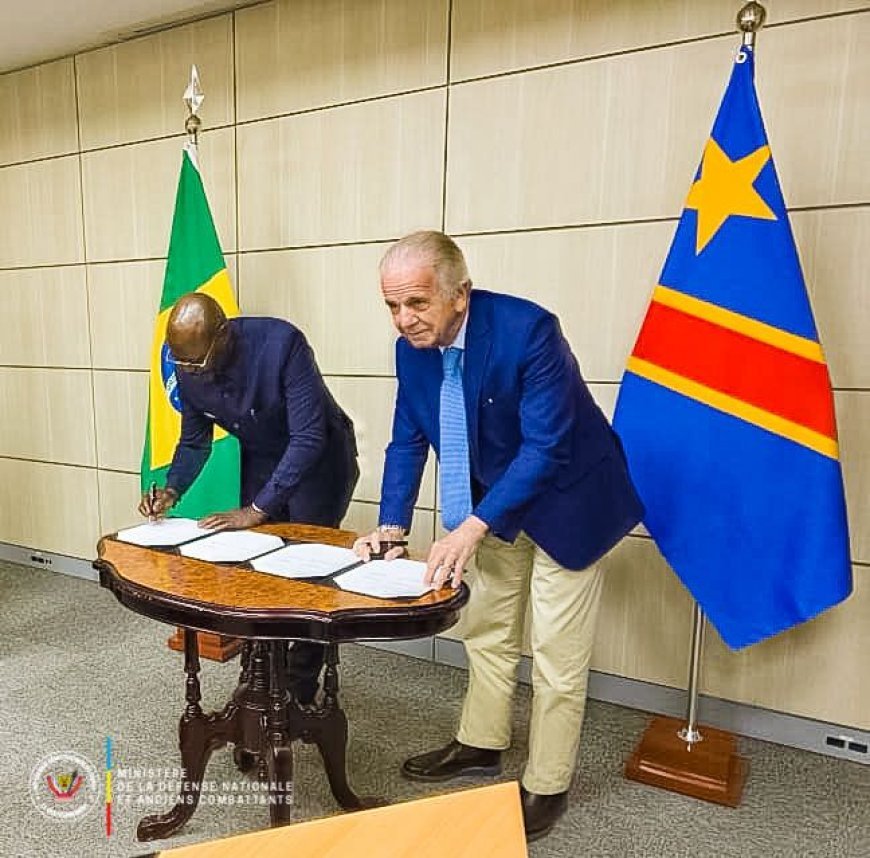 Renforcement des coopérations militaires : la RDC et le Brésil signent un mémorandum d’entente