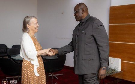 RDC : Le ministre des Mines s'entretient avec l'ambassadrice des États-Unis