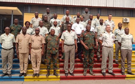 Kinshasa :le général-major MuladNawej Goddard s'est adressé aux stagiaires de la sixième promotion