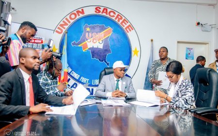 RDC: Acacia Bandubola Mbongo signe la Charte de l'Union Sacrée et réaffirme son engagement