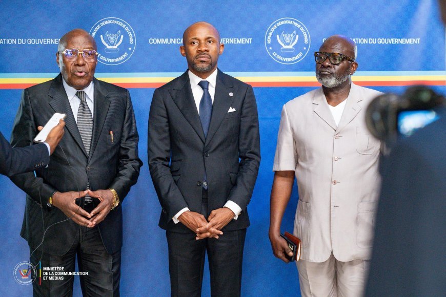 RDC: Le ministre Patrick Muyaya reçoit le Comité de gestion de l'UNISIC pour préparer les obsèques de son fondateur