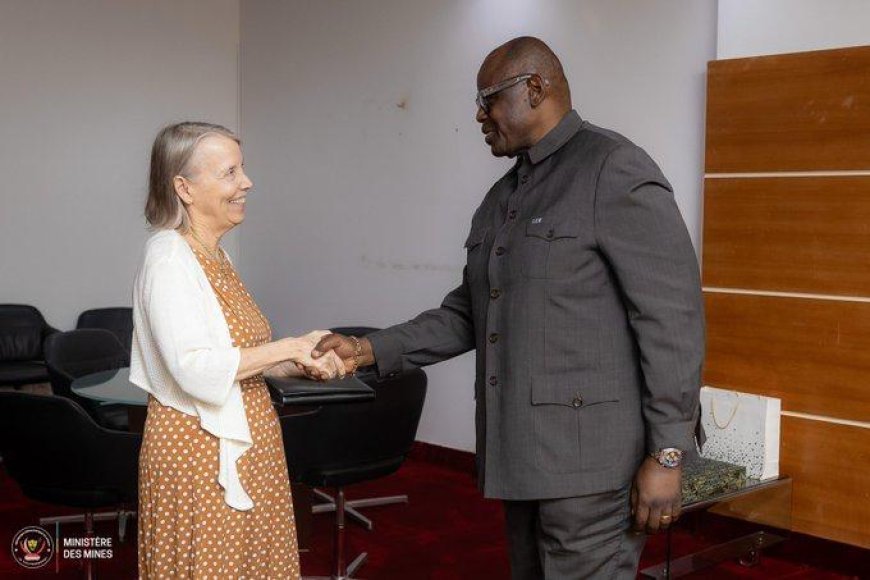 RDC : Le ministre des Mines s'entretient avec l'ambassadrice des États-Unis