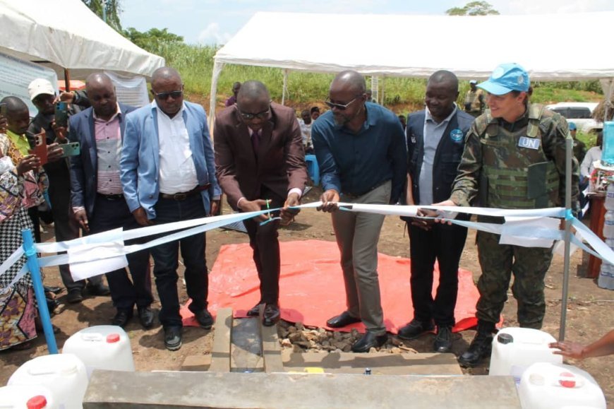 Beni : la MONUSCO offre un forage d’eau à la communauté de Kilya