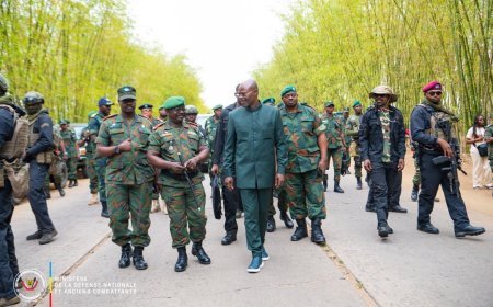 Kongo-Central : le VPM de la Défense nationale en visite d’inspection à la base militaire de Kitona