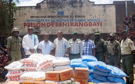 Nord-Kivu : les prisonniers de Kangbayi à Beni assistés par l’ICCN en vivres