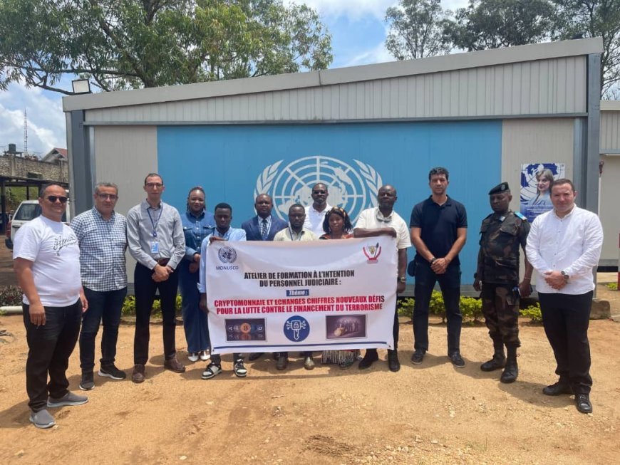 Beni : la MONUSCO renforce les capacités judiciaires face aux défis de la cryptomonnaie et du financement du terrorisme