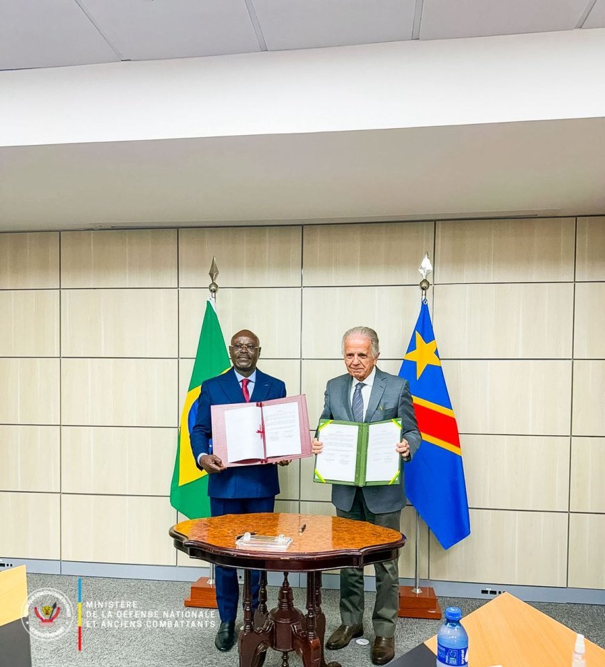 RDC -Brésil : Signature d’un accord de coopération militaire pour moderniser les FARDC