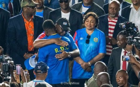 RDC : Le Président Félix Tshisekedi et la Première Dame accueillent triomphalement les Léopards à Kinshasa